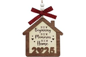 SRUMVOAT New Home Gift, House Warming Gifts New Home, 2025 Unique Renting and Moving Gift Ideas, Double Layer Wooden Material, Housewarming for Women, Housewarming Décor, Homeowners Hanging Ornaments