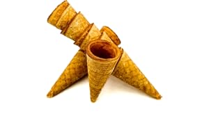 JASPERT EISWAFFELN Cucuruchos de helado "Cuernecito chiquito" con borde 60xØ27mm (64 piezas)