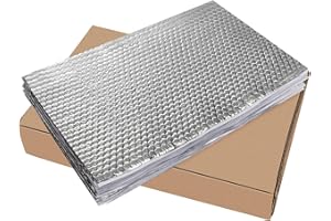 Cathpetic 20pcs Car Sound Deadening Mat 38.5cm×25cm×2mm,Butyl Self Adhesive Damping Sound Insulation Foam,Van Insulation and Soundproofing (1.92sq.m/20.72sq.ft)