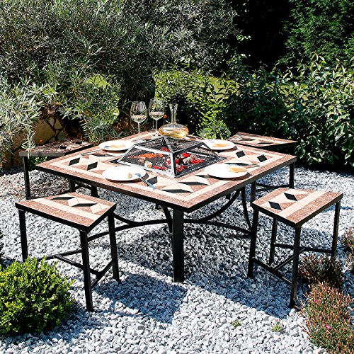 Mosaik-Grill-Sitzgruppe