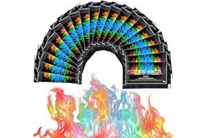 XLZJYIJ Buntes Feuerpulver, 10g*20 Buntes Farbpulver Feuer, Magical Flames, Bunte Flammen Pulver, Magic Fire Pulver Set, Buntes Feuer, für Lagerfeuer und Außenkamine