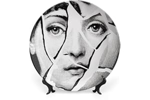 SKYRUG Lina Cavalieri - Piatto decorativo Fornase per il trucco del viso, decorazione da appendere alla parete, con staffa e speciale gancio a molla, stile - 89,2 cm