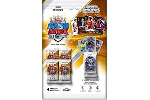 Topps Match Attax UCC 2026/27 – Mega multipack – 35 handelskort, 4 booster 3 begränsade utgåvor