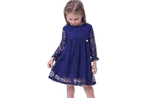 BONNY BILLY Vestido Niña Fiesta Ceremonia Princesa Vestido de Encaje Verano Invierno