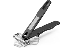 FVION Tagliaunghie a Testa Rotante 360° per Anziani – Tagliaunghie con Manico Lungo ed Ergonomico per Unghie Spesse di Mani e Piedi, Facile da Usare per Uomo e Donna