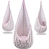 Hängesessel für Kinder, Hängehöhle mit PVC-Kissen, Kinder Hängeschaukel für drinnen und draußen bis zu 80kg