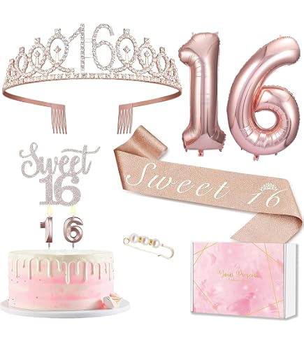 5. Geburtstag Set – Schärpe & Tiara In Roségold Für Mädchen