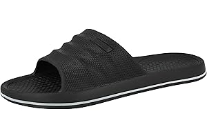 Yinka Shoes Mens Beach Pool Sliders Slip On Flip Flops Mule Shower Sandals Slippers