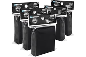 Mlikero 500 Sleeves Carte Souples, 66 x 91 mm Sleeves Protege Carte Standard, Protection Cards pour Cartes à Collectionner, Cartes de Sport (Noir)
