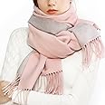 RIIQIICHY Ladies Scarf for Women Winter Scarves Wraps Pashmina Shawl Reversible Scarf Warm Large