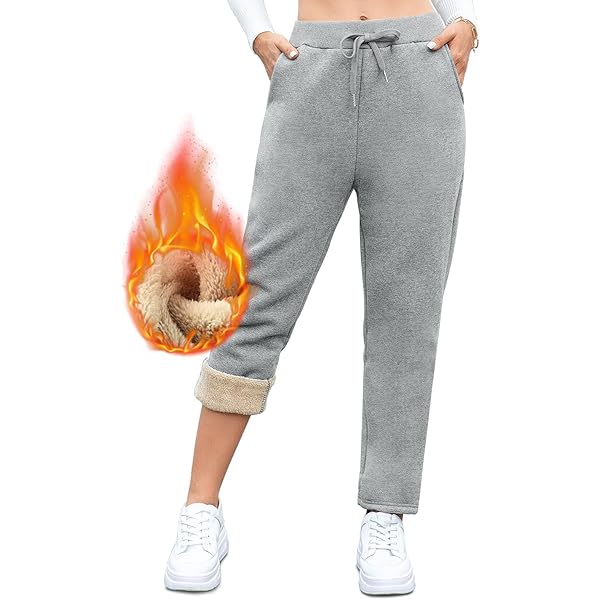 Pantalon De Jogging Survêtement Casual Hommes - Marque - Noir - Doublure Polaire Ultra Chaud