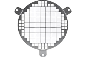 Repa Market Okrągła kratka wentylacyjna przestrzeni podpodłogowej ze stali ocynkowanej, 4 cale / 10,2 cm, Ø 100 mm - osłona wentylacyjna wlotu i wylotu - uniwersalna metalowa siatka ochronna nawiewu i