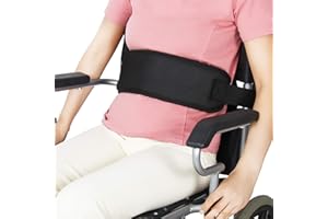 REAQER Bezpieczny pas brzucha do wózka inwalidzkiego lub wózka geriatrycznego - wysoka ochrona przed upadkiem