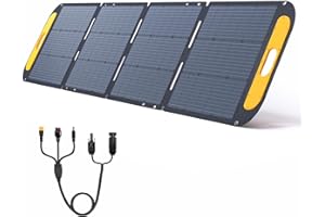 VTOMAN VS200 Pro Portable Solar Panel 200W 43.2V - 23% Efficiency Foldable Solar Panel, IP67 Waterproof, MC-4 Anderson XT60 DC5521 Adapters & Adjustable Kickstands, Off-Grid Power for Home, Camping