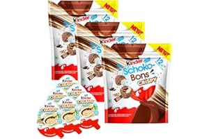 ‎HYPE TRADE Kinder Schokobons Crispy & Creamy Mix-Pack - Großpackung mit 3x Crispy und 6x Creamy für Genussmomente