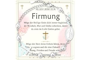 FAOMZQ Taufe Firmung Konfirmation Geschenke Mädchen, Armband für Mädchen zur Firmung Konfirmation Taufe, Liebevolles Geschenk für Tochter Patentochter Schwester Enkelin Nichte Freundin