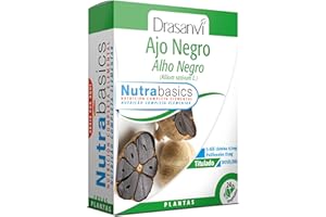 DRASANVI NUTRABASICS AJO NEGRO - Ayuda a mantener la salud cardiovascular - VEGANO - SIN GLUTEN - 24 cápsulas vegetales