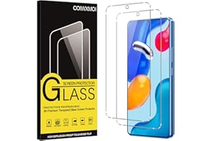 Coiwxmoi Szkło hartowane do Xiaomi Redmi Note 11/Note 11S [2 sztuki], ochrona ekranu o twardości 9H, odporna na zarysowania z wysoką przejrzystością bez pęcherzyków HD z wysokim ochraniaczem ekranu do