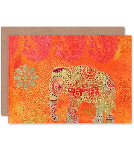 Wee Blue Coo Grußkarte „Lebendige Farben“ – Abstrakter Baum Mit Regenbogen, 17,5 X 12,5 Cm