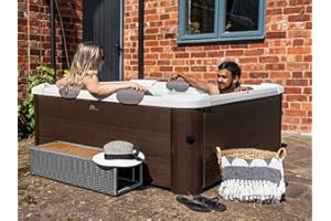 MINAVIDA MSpa Whirlpool tragbar 2024 Tribeca | F-TR062W - NEU Modell | 6 Personen | kein Starkstrom |120 Luftdüsen - ganzjährige Nutzung | Holzoptik | App | UV-C + OZON Reinigung | 40°C | Outdoor Indoor Pool