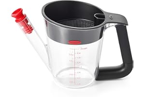 OXO Good Grips kleine Fett-Trennkanne, 500 ml – spülmaschinenfeste Soßenkanne für Bratensaft und mehr