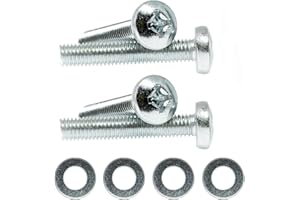 SCREWS CITY M8 x 30mm TV Wall Mount Bracket Screws for TVs All Brands Pan Head Bolts + Washers H01B