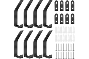 EULERYOO 8 Pezzi Appendiabiti da Parete, Ganci Appendiabiti, Gancio in Acciaio Inox da Muro Moderno, Attaccapanni da Parete, Ganci Appendiabit, Appendi Abiti per giacche, cappotti, sciarpe,Giacche Cappotti