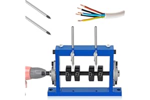 Mxmoonant macchina spelafili per cavo φ1-25mm, strumento spelafili, trapano collegabile, con 2 lama di ricambio per il riciclaggio del rame di scarto (2 coltelli)