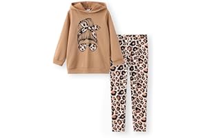 PATPAT Tuta Bambina - Felpe Ragazza, Pantaloni Tuta Bambina, Unicorno, Set di Abbigliamento Leggings per Ragazze, Abbigliamento Bambina 5-12 Anni 110-152 cm
