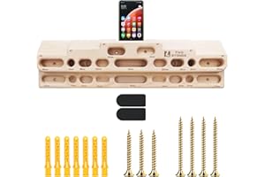 TWO STONES Estación de entrenamiento montada en la puerta del diapasón de escalada en roca como tabla de escalada en roca, barra de dominadas, tabla de escalada en roca para práctica de colgar y