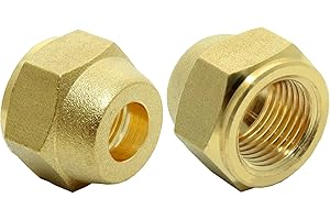 SAUKALT KLIMATECHNIK Air Conditioning Split Flaring Union Nut for 3/8 Inch Pipe for Mounting Split Air Conditioners