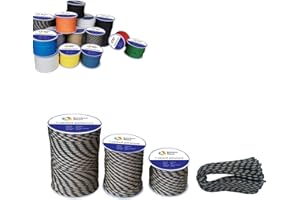 RainbowStone Paracord 7-Strand 550lb Strength 4mm Utility Rope Multiple Color 15/30/50/100m reel…