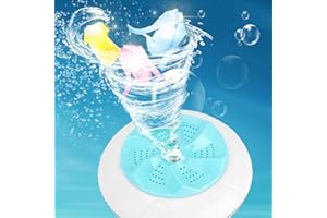 Okuyonic Machine à Laver Turbo à ultrasons Facile à Transporter Mini Machine à Laver Automatique ménage Petite Machine à Laver Bureau pour la Maison(Green)