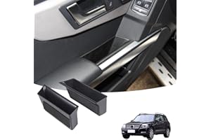 DIYUCAR Aufbewahrungsbox für Autotürgriff, kompatibel mit GLK X204 2008–2015, 2 Stück Türarmlehne, Behälter, Organizer, Tablett, Zubehör (Aufbewahrungsbox für die Vordertür)