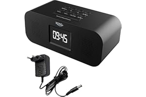 Cyfrowe radio internetowe Wi-Fi XORO HMT 425 Basic z kolorowym wyświetlaczem o przekątnej 2,8", podcastem, odtwarzaczem multimedialnym USB, symulacją stacji FM/DAB+, budzik