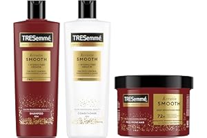 TRESemmé Champú, Acondicionador y Mascarilla Capilar Keratin Smooth pack de cuidado capilar antiencrespamiento con queratina hidrolizada 400 ml + 400 ml + 440 ml pack de 3