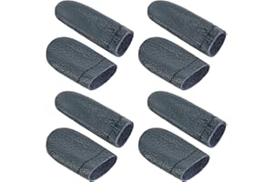 FDCLIXUVOL 4 Paar Fingerschutz Stricken, Fingerschützer Zum Stricken Fingerschützer Fingerschützers Aus Leder Filz Gestrickt Daumen Fingerkuppenschutz Häkel-Fingerschützers Für DIY Handarbeiten (Zufällige Farbe)