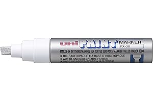 Uni-Ball 182213 - Marker Paint PX-30 z końcówką klinową, srebrny