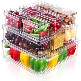 JOSPL Refrigerator Organizer Set of 10, Storage Container | Food Fridge Organizers Storage Box Plastic Box for 10 Beverage Ca