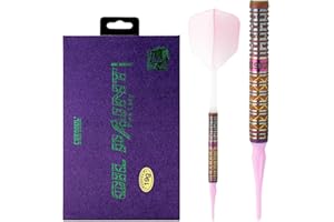 CUESOUL Set di Freccette in tungsteno con Punta Morbida al 90% con Finitura a Olio e Alette ROST