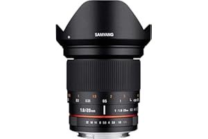 Samyang DSLR - Objetivo fotográfico para Sony A (20 mm, F1.8 ED, AS UMC), Negro
