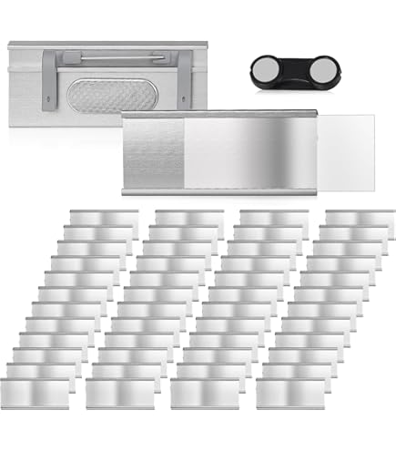 10 PEZZI ALLUMINIO PORTANOME Color Oro Anodizzato In Metallo,misura