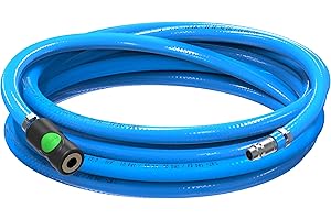 AUPROTEC Tuyau à air comprimé - jeu de tuyau + Prevost S1 raccord de sécurité (10m mètre, Ø intérieur 10mm)