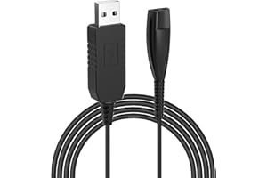 ANCABLE Braun - Caricatore per rasoio, 12 V USB Braun Series compatibile con rasoio Braun Beard Trimmer Series3, Series7, Series9, Series1, 3020S, 3080S, 760CC, 790CC, 340s, 190s, 5190cc, 5210, 9095cc