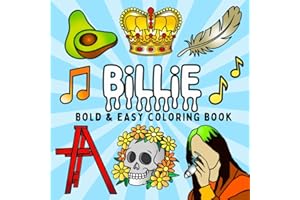 Billie: Bold and Easy Coloring Book for Adults and Teens, Bold and Easy Designs for Relaxation Featuring Cute illustrations (Bold & Easy Coloring) (Fan coloring)