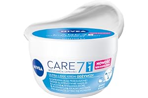 NIVEA CARE 7w1 Ultra-lekki Krem do Twarzy Odżywczy z Aminokwasami, 48 h Nawilżenia, Krem Nawilżający do Suchej i Odwodnionej Skóry, Szybko Wchłaniający się Krem na Dzień dla Kobiet i Mężczyzn, 100 ml