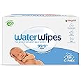 WaterWipes Baby Wipes 12x60 Pack Sensitive Newborn Biodegradable Unscented, 99.9% water (720 Wet Wipes)