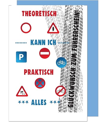 Lustige Fahrprüfungs-Glückwunschkarte – „Don’t Smash Your Car“ Für Fahranfänger & Teens