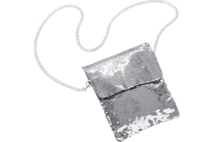 dressforfun Glitzer Pailletten Damen Handtasche, Taschen im Clutch Format, Handtasche Damen klein, als Party Zubehör, Dirndltasche Oktoberfest Accessoires, Abendkleid oder Halloween Kostüm