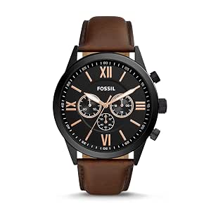 Fossil Flynn Chronograph Leather Watch 